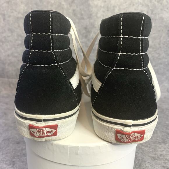 Vans Sk8 Hi Black White Suede High Top Sneakers, Men’s 6.5, Women’s Size 8 main image 10